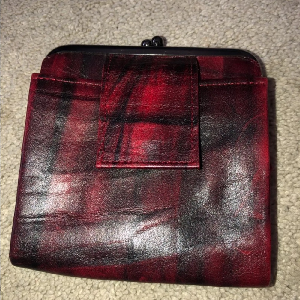 Vintage BUXTON‎ Wallet Burgundy Maroon Top Grain Cowhide Leather